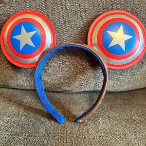 Captain America Ear Headband for adults. 💙❤️🩶